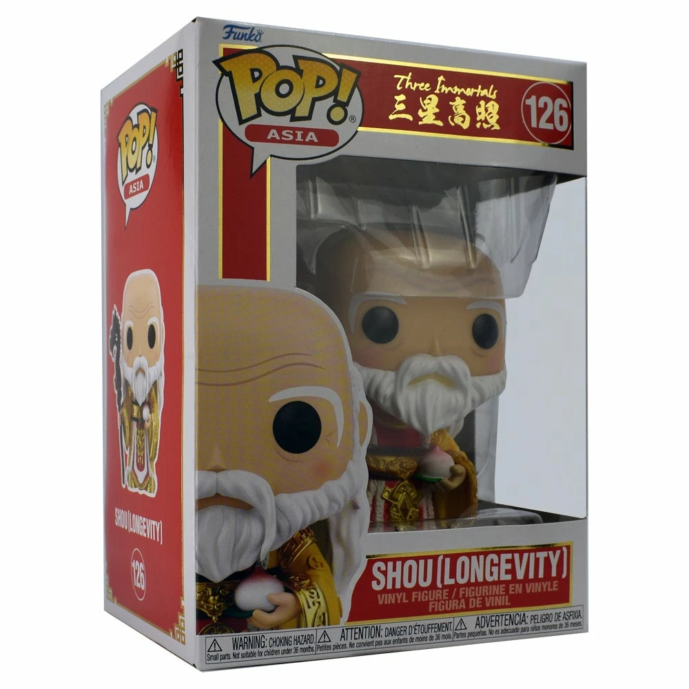 IN STOCK: Funko POP Asia: The Three Immortals With PPJoe Pop Protectors