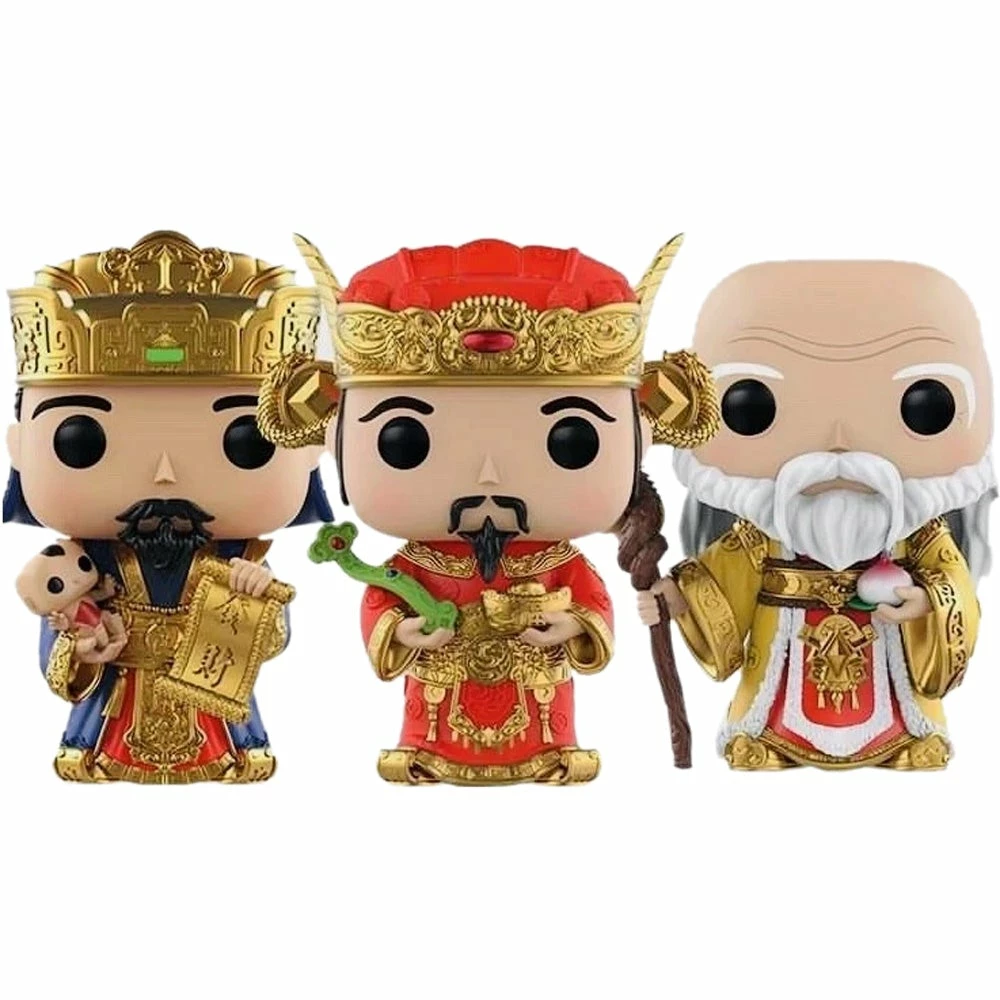 IN STOCK: Funko POP Asia: The Three Immortals With PPJoe Pop Protectors