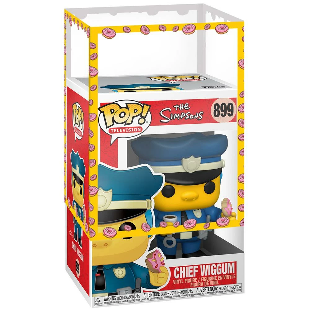 IN STOCK: Funko POP Animation: Simpsons - Chief Wiggum With Chance Of Hand Painted Protector