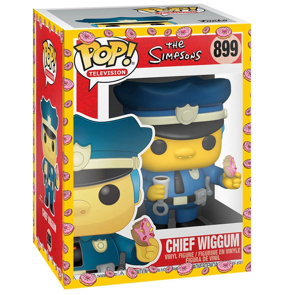 IN STOCK: Funko POP Animation: Simpsons - Chief Wiggum With Chance Of Hand Painted Protector
