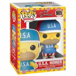 IN STOCK: Funko POP Animation: Simpsons - USA Homer With PPJoe Simpsons Sleeve