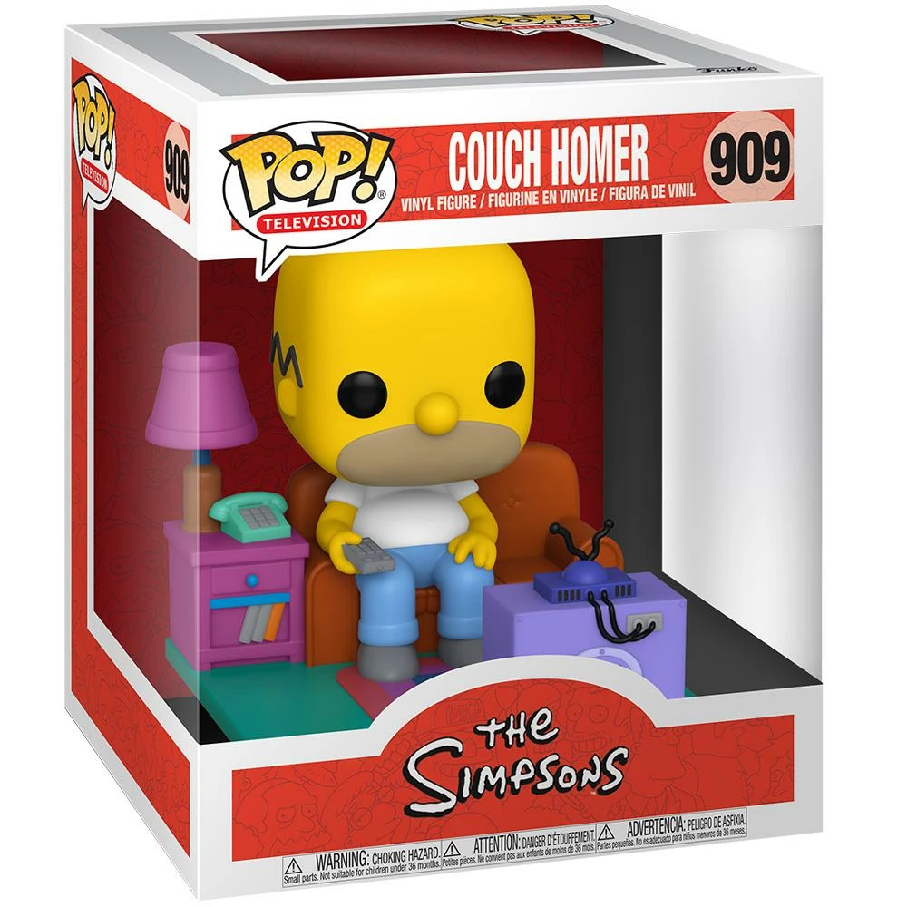 IN STOCK: Funko POP Deluxe: Simpsons- Homer Watching TV With PPJoe Protector