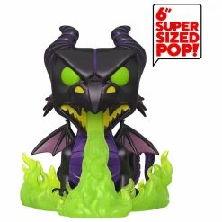 IN STOCK: Funko POP Disney: Villains - Dragon With Flames 6" (Metallic)(GITD)
