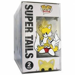 IN STOCK: Funko POP Games: Sonic- 2 Pack Super Tails & Super Silver With Chance Of Hand Painted Protector