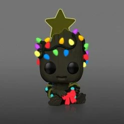 IN STOCK: Funko POP! Guardians Of The Galaxy 2: Groot Holiday With Sleeve / Protector