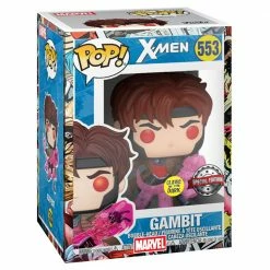 IN STOCK: Funko POP Marvel: Comics - Gambit (GITD) With Marvel Sleeve