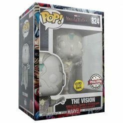 IN STOCK: Funko POP Marvel: WandaVision – The Vision (GITD) With Free Marvel Sleeve