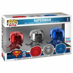 IN STOCK: Funko POP Movies: DC - Superman 3 Pack With PPJoe Pop Protector