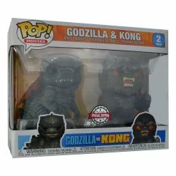 IN STOCK: Funko POP Movies: Godzilla Vs Kong (2 Pack) With Pop Protector