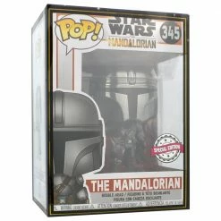 IN STOCK: Funko POP Star Wars: The Mandalorian (Chrome) With Star Wars Sleeve