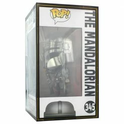 IN STOCK: Funko POP Star Wars: The Mandalorian (Chrome) With Star Wars Sleeve