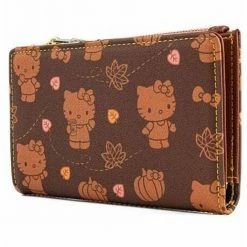 Funko IN STOCK: Loungefly: Hello Kitty: Pumpkin Spice All Over Print Flap Wallet