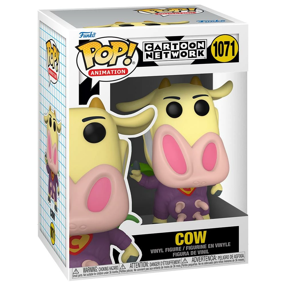 IN STOCK: Funko POP Animation: Cow & Chicken - Superhero Cow With Pop Protector