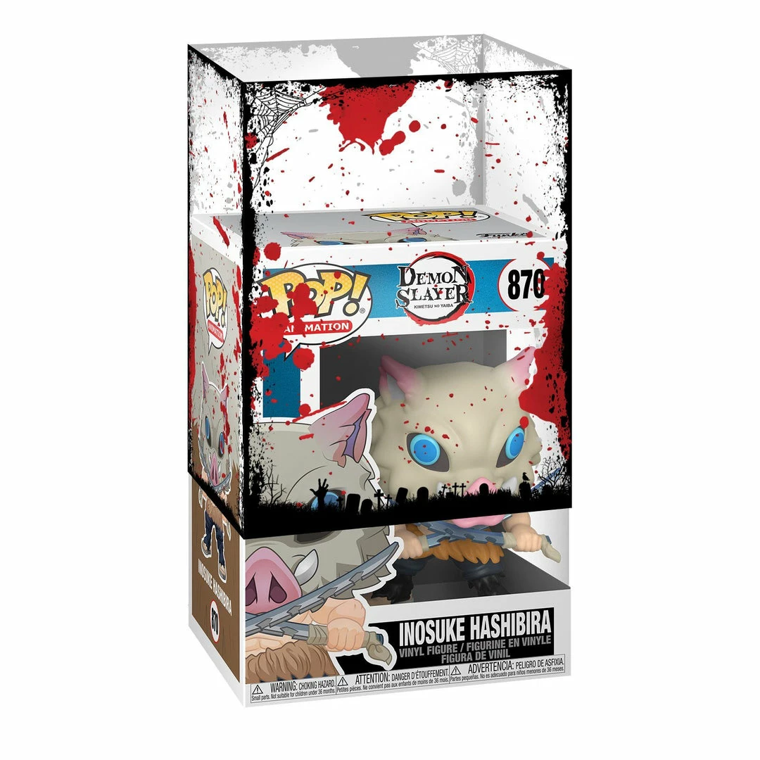 PRE-ORDER: Funko POP Animation: Demon Slayer - Inosuke Hashibira With Halloween Sleeve