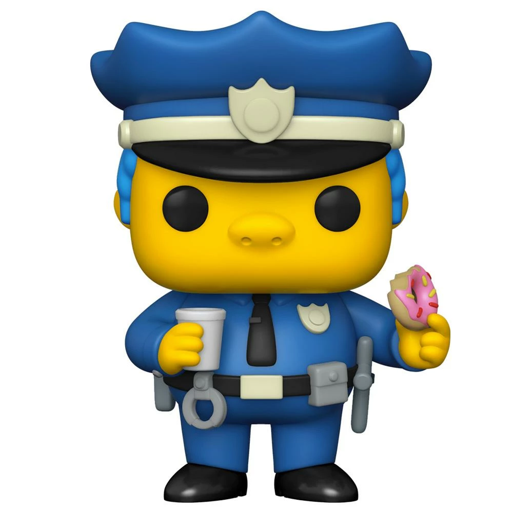IN STOCK: Funko POP Animation: Simpsons - Chief Wiggum With Chance Of Hand Painted Protector
