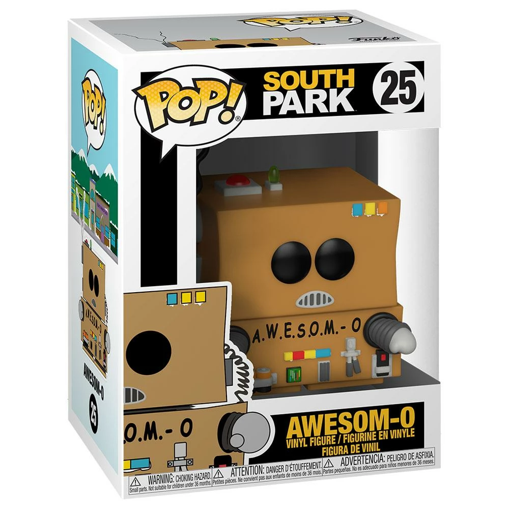 IN STOCK: Funko POP Animation: South Park - Awesom-O With 0.50mm PPJoe Protector