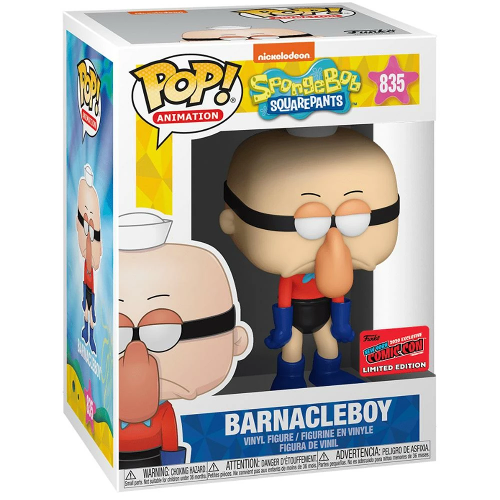 IN STOCK: Funko POP Animation: Spongebob - Barnacle Boy With Pop Protector