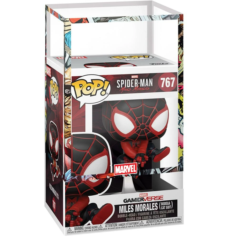 IN STOCK: Funko POP Games: Miles Morales - Bodega Cat Suit With Marvel Sleeve