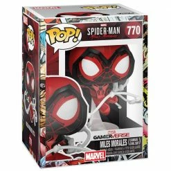IN STOCK: Funko POP Games: Miles Morales - Crimson Cowl Suit With Marvel Sleeve