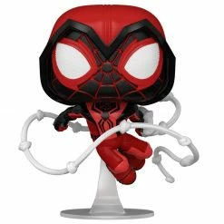 IN STOCK: Funko POP Games: Miles Morales - Crimson Cowl Suit With Marvel Sleeve