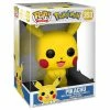 IN STOCK: Funko Pop Games: Pokemon - 10" Pikachu With PPJoe Protector