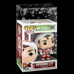 IN STOCK: Funko POP Heroes:DC Holiday-Superman W/Sweater With PPJoe Snow Flake Sleeve