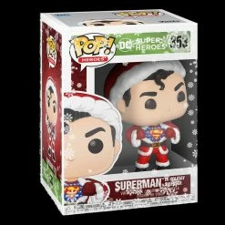 IN STOCK: Funko POP Heroes:DC Holiday-Superman W/Sweater With PPJoe Snow Flake Sleeve