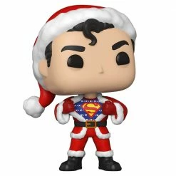 IN STOCK: Funko POP Heroes:DC Holiday-Superman W/Sweater With PPJoe Snow Flake Sleeve