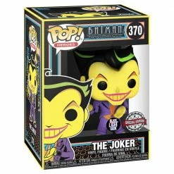 IN STOCK: Funko POP Heroes: DC- Joker (Black Light) With GITD Protector