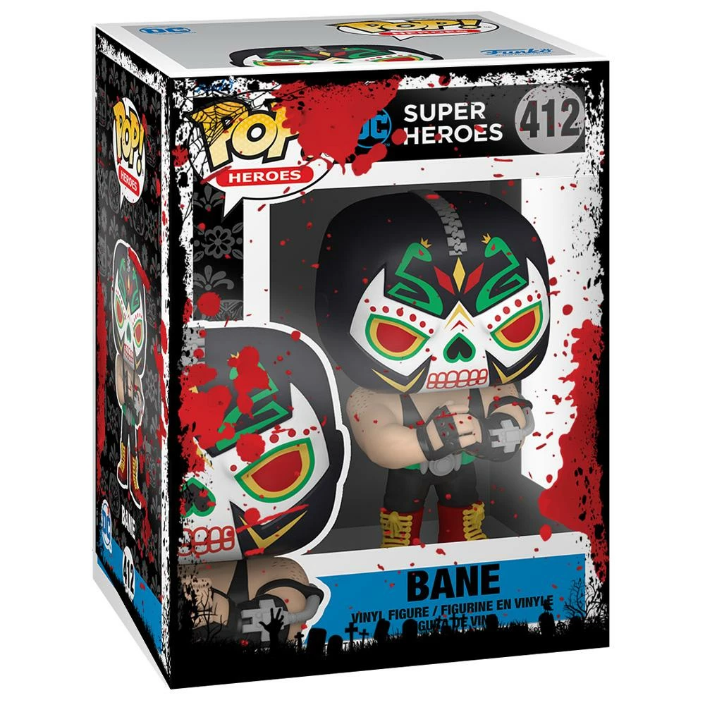 IN STOCK: Funko POP Heroes: Dia De Los DC - Bane With Halloween Sleeve