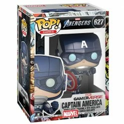IN STOCK: Funko POP Marvel: Avengers Game - Captain America With PPJoe Marvel Sleeve