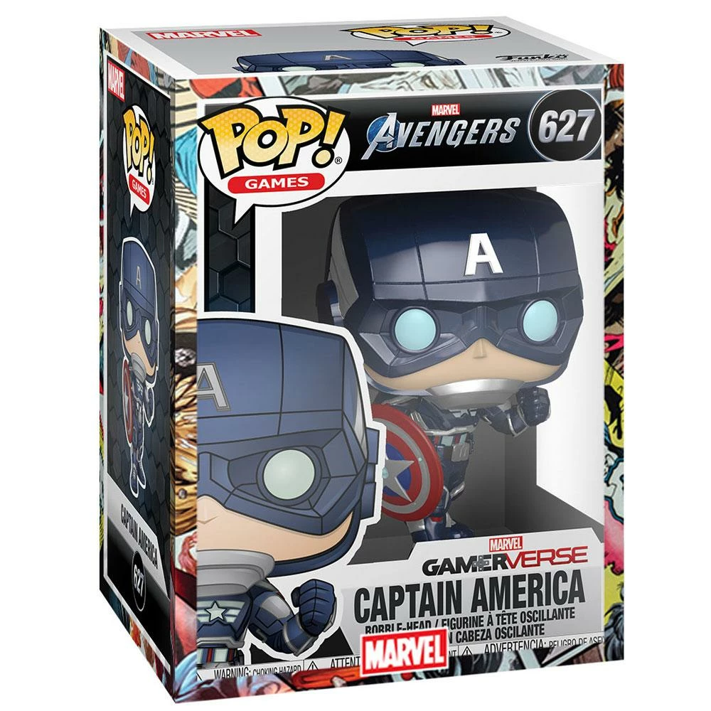 IN STOCK: Funko POP Marvel: Avengers Game - Captain America With PPJoe Marvel Sleeve