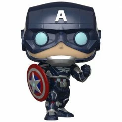 IN STOCK: Funko POP Marvel: Avengers Game - Captain America With PPJoe Marvel Sleeve