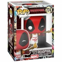 IN STOCK: Funko POP Marvel: Deadpool 30th - Backyard Griller Deadpool With Marvel Sleeve