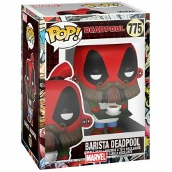 IN STOCK: Funko POP Marvel: Deadpool 30th - Coffee Barista With Marvel Sleeve