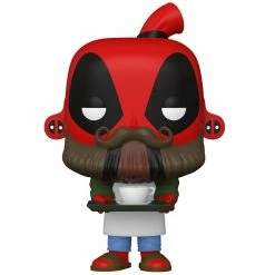 IN STOCK: Funko POP Marvel: Deadpool 30th - Coffee Barista With Marvel Sleeve