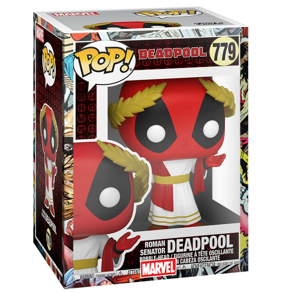 IN STOCK: Funko POP Marvel: Deadpool 30th - Roman Senator With Marvel Sleeve
