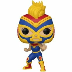 IN STOCK: Funko POP Marvel: Lucha Libre - Captain Marvel With PPJoe Sleeve