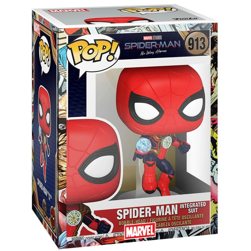 IN STOCK: Funko POP Marvel: Spider-Man: No Way Home - Spider-Man (Integrated Suit) With Marvel Sleeve