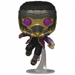 IN STOCK: Funko POP Marvel: What If - T'Challa Star-Lord With Marvel Sleeve