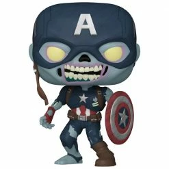 IN STOCK: Funko POP Marvel: What If - Zombie Captain America With Halloween Sleeve