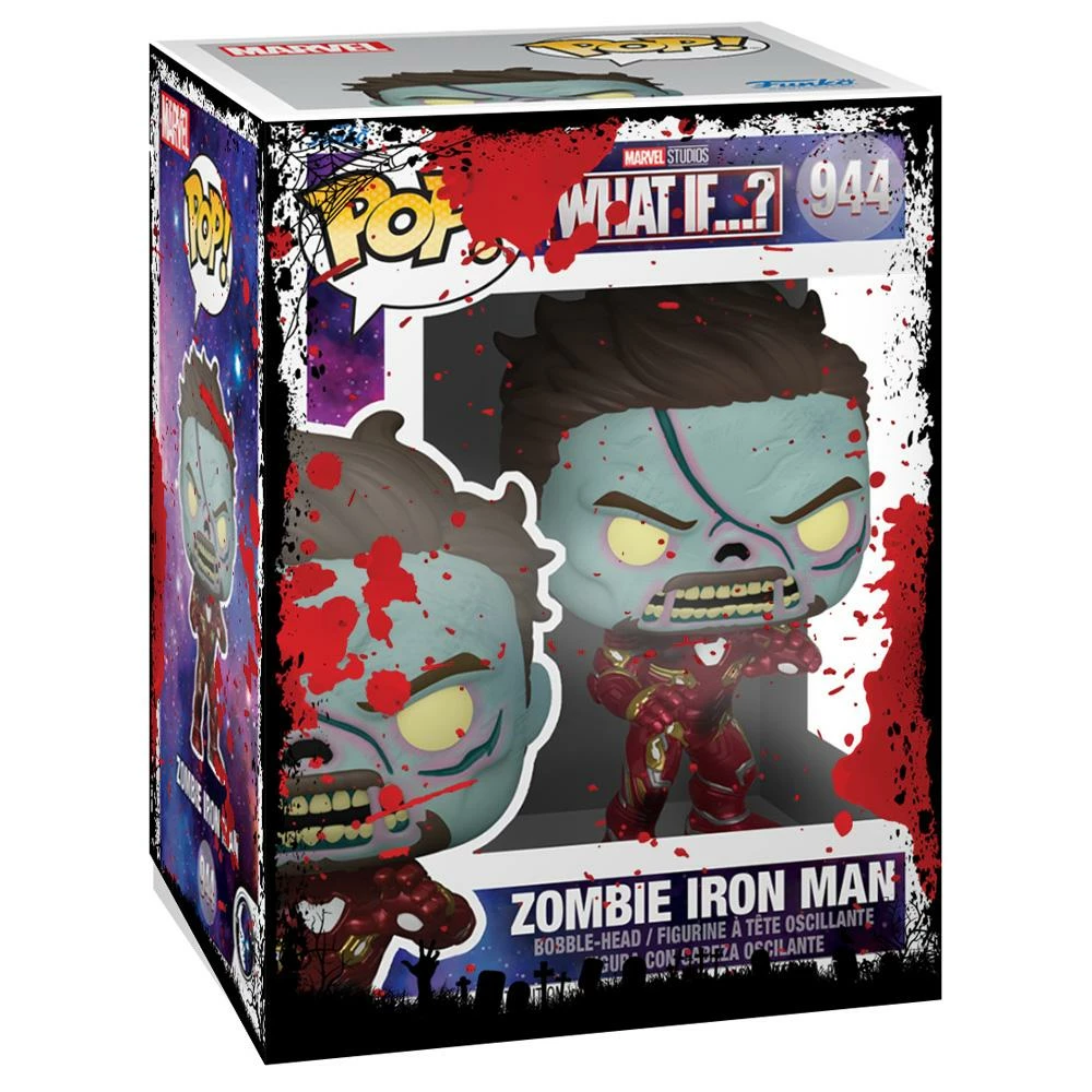 IN STOCK: Funko POP Marvel: What If - Zombie Iron Man With Halloween Sleeve