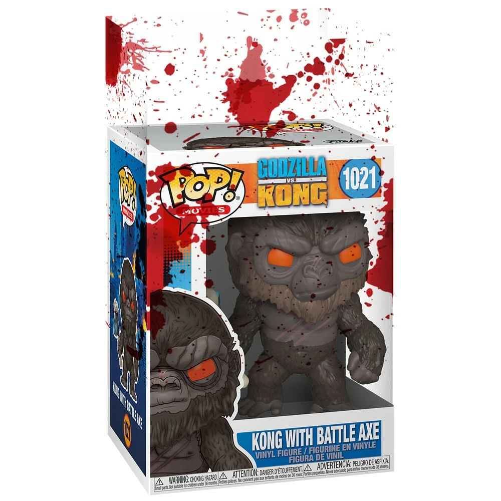 IN STOCK: Funko POP Movies: Godzilla Vs Kong - Kong With Axe With Blood Splattered Sleeve