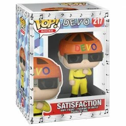 IN STOCK: Funko POP Rocks: Devo - Satisfaction (Yellow Suit) With Musical Sleeve