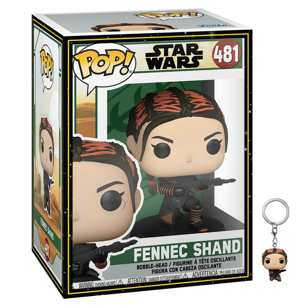IN STOCK: Funko POP Star Wars: BOBF - Fennec Shand With Keyring