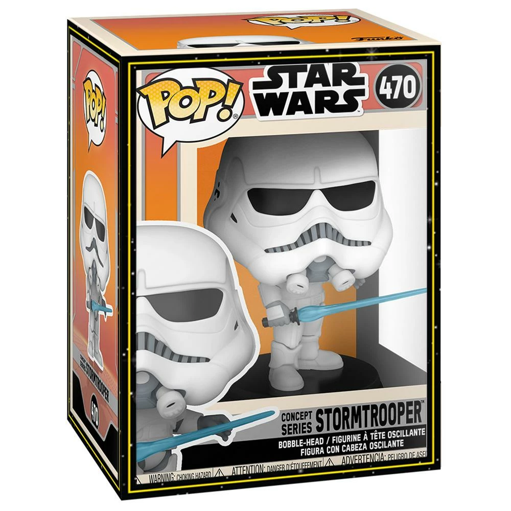 IN STOCK: Funko POP Star Wars: Concept Series - Stormtrooper With SW Sleeve And Pop Protector