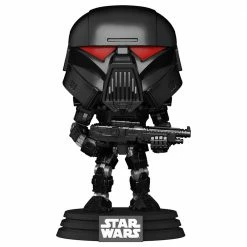 IN STOCK: Funko POP Star Wars: Mandalorian - Dark Trooper (Battle) With SW Sleeve