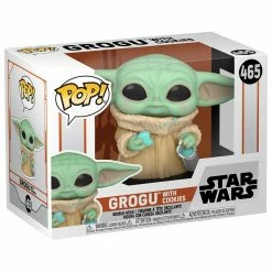 IN STOCK: Funko POP Star Wars: Mandalorian - Grogu With Cookie And POP Protector