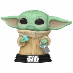 IN STOCK: Funko POP Star Wars: Mandalorian - Grogu With Cookie And POP Protector