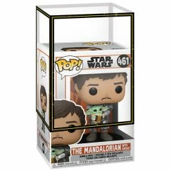 IN STOCK: Funko POP Star Wars: Mandalorian - Mando Holding Child With SW Sleeve